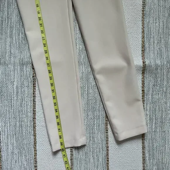 Zara Beige Cigarette Leg High Rise Trouser Pants Women’s Size XS Bloggers Fave - Picture 7 of 13